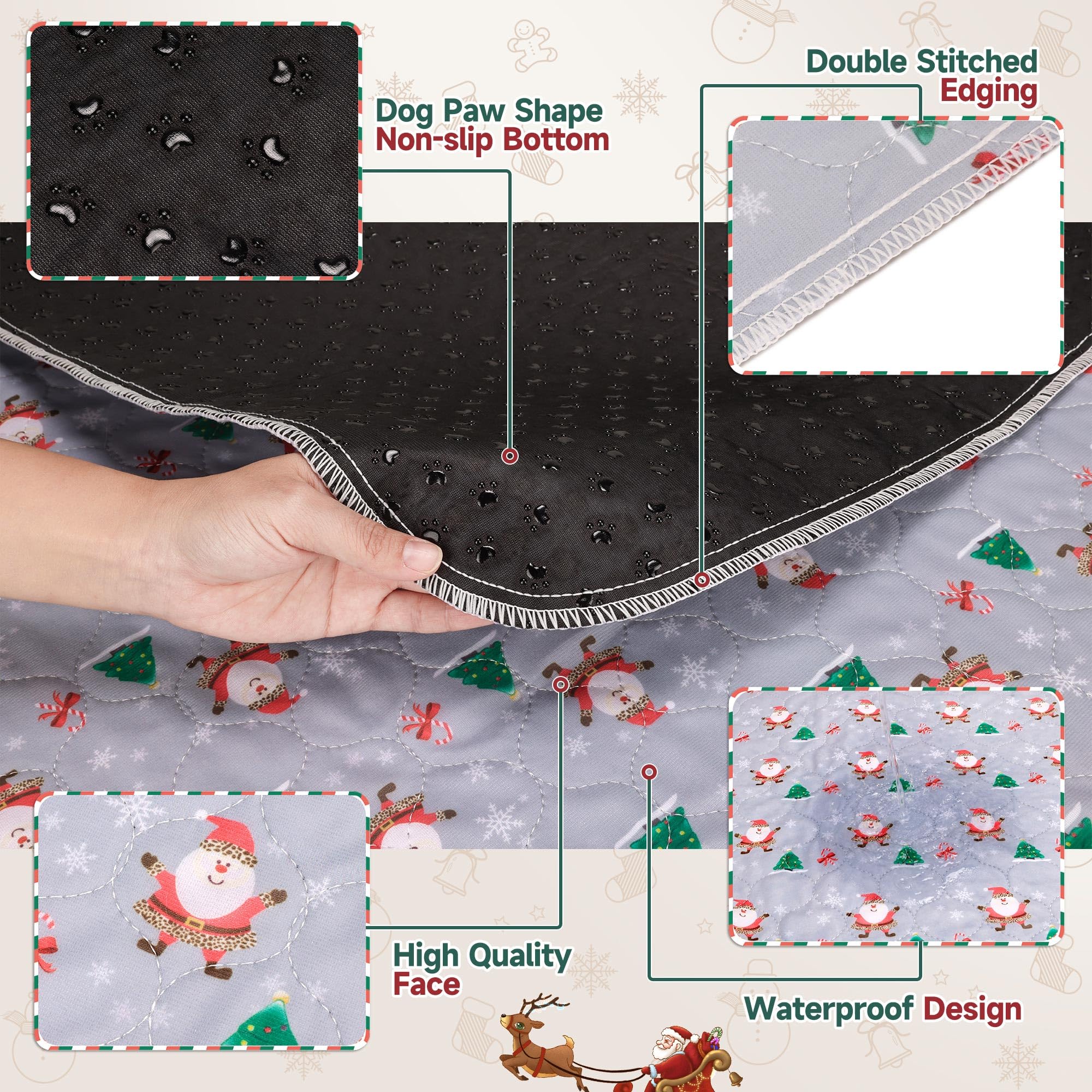 Aitmexcn anti-slip bottom pad stays put during play and potty.