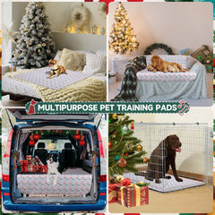 Aitmexcn Christmas-design pet pad adds festive style to training spaces.