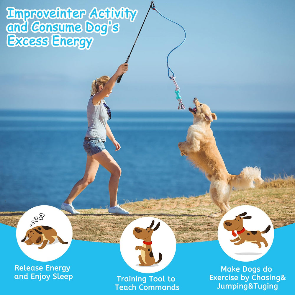 Aitmexcn dog-rope-toys-long-whisker demonstrates varied textures for engaging tug sessions.