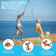 Aitmexcn dog-rope-toys-long-whisker demonstrates varied textures for engaging tug sessions.