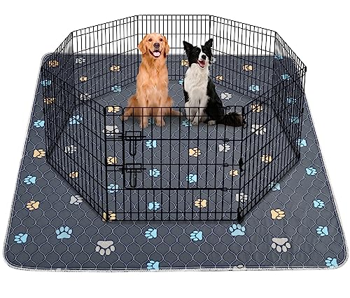 Aitmexcn washable puppy pad 2pc gray pack keeps floors dry and clean between changes