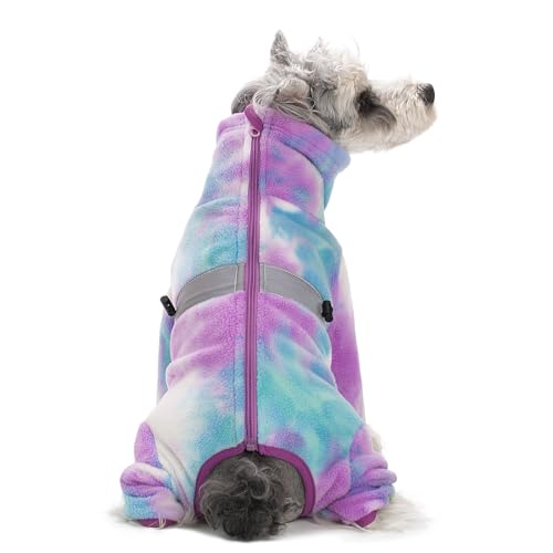 AITOLI polar fleece coat reflective strip, enhances visibility during night walks.