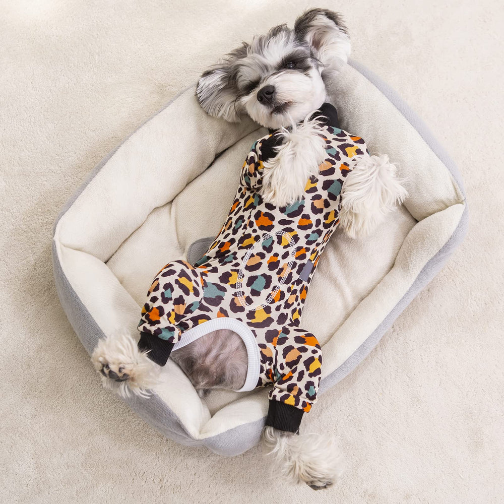 AITOLI Dog Striped Recovery Suit indoor outdoor use supports clean homes.