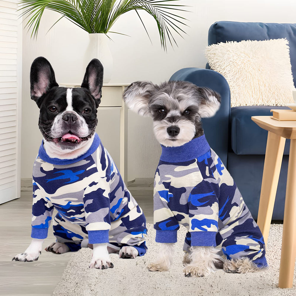 AITOLI dog surgery recovery suit back view helps prevent licking and keeps the coat clean.