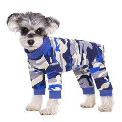 AITOLI dog surgery recovery suit front view for comfortable healing and wound protection.