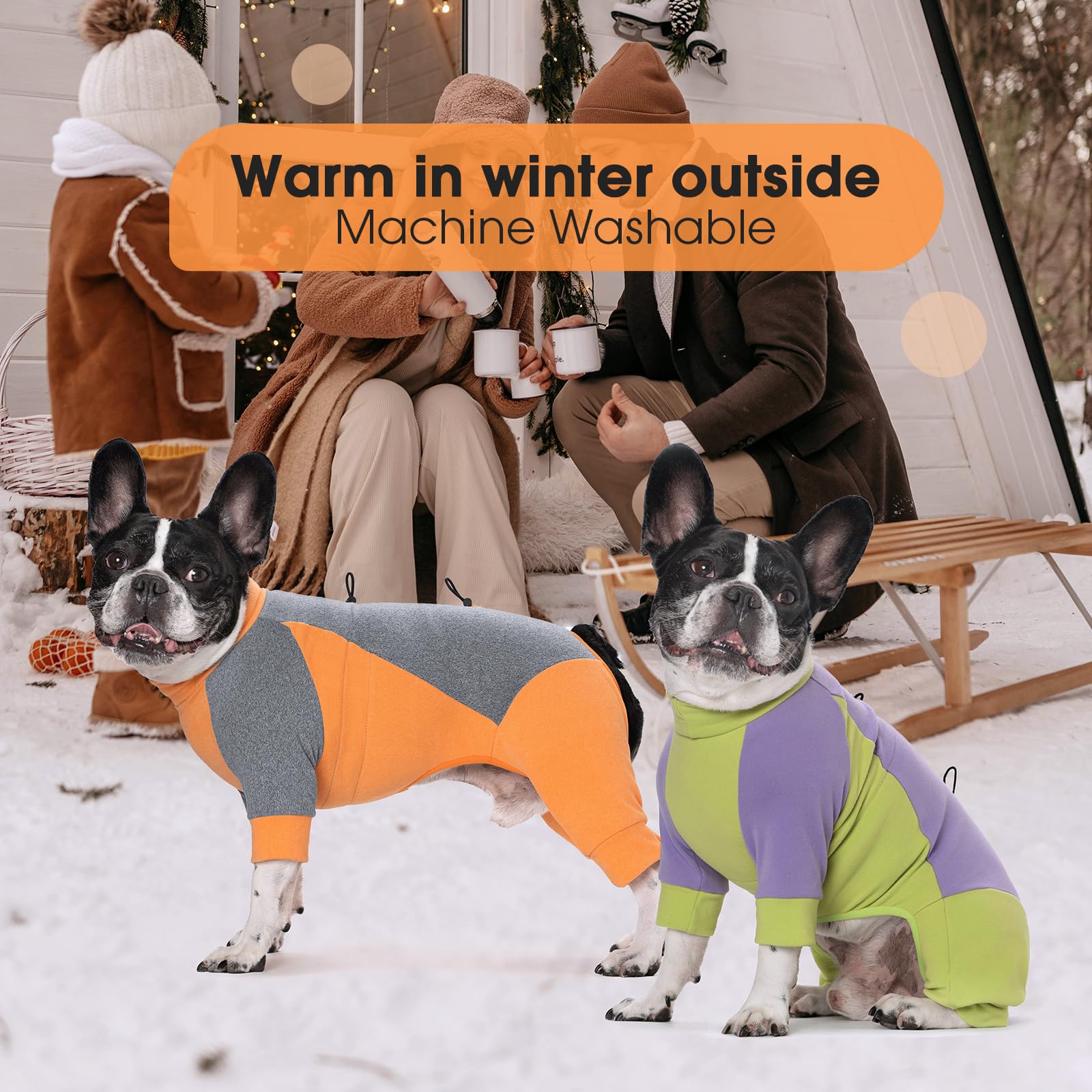 AITOLI dog winter coat machine-washable material for quick, simple cleanup after outdoor adventures
