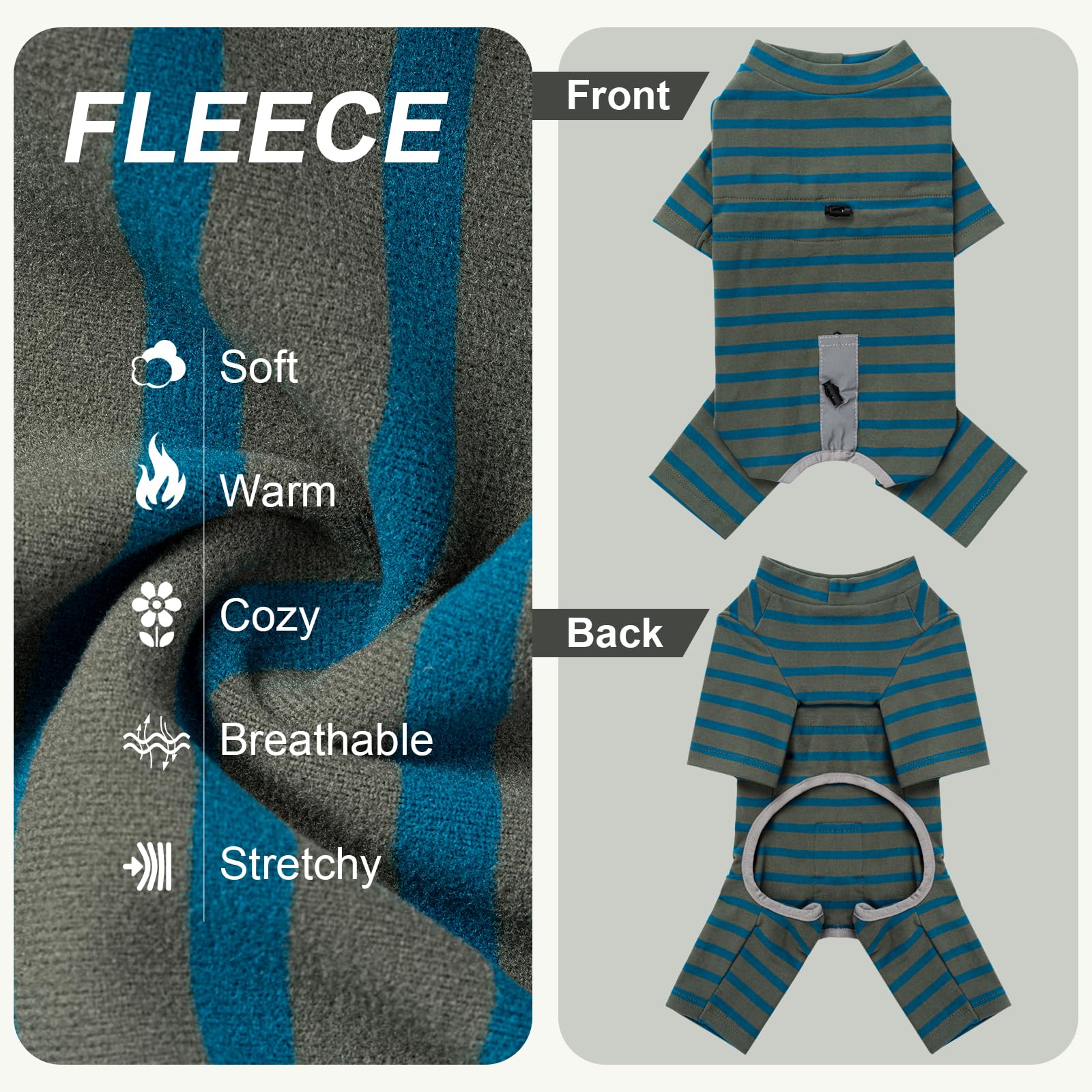 AITOLI elastic cuffs provide secure comfortable fit during wear