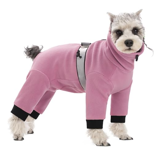 AITOLI polar fleece coat small dog texture closeup shows soft, cozy warmth