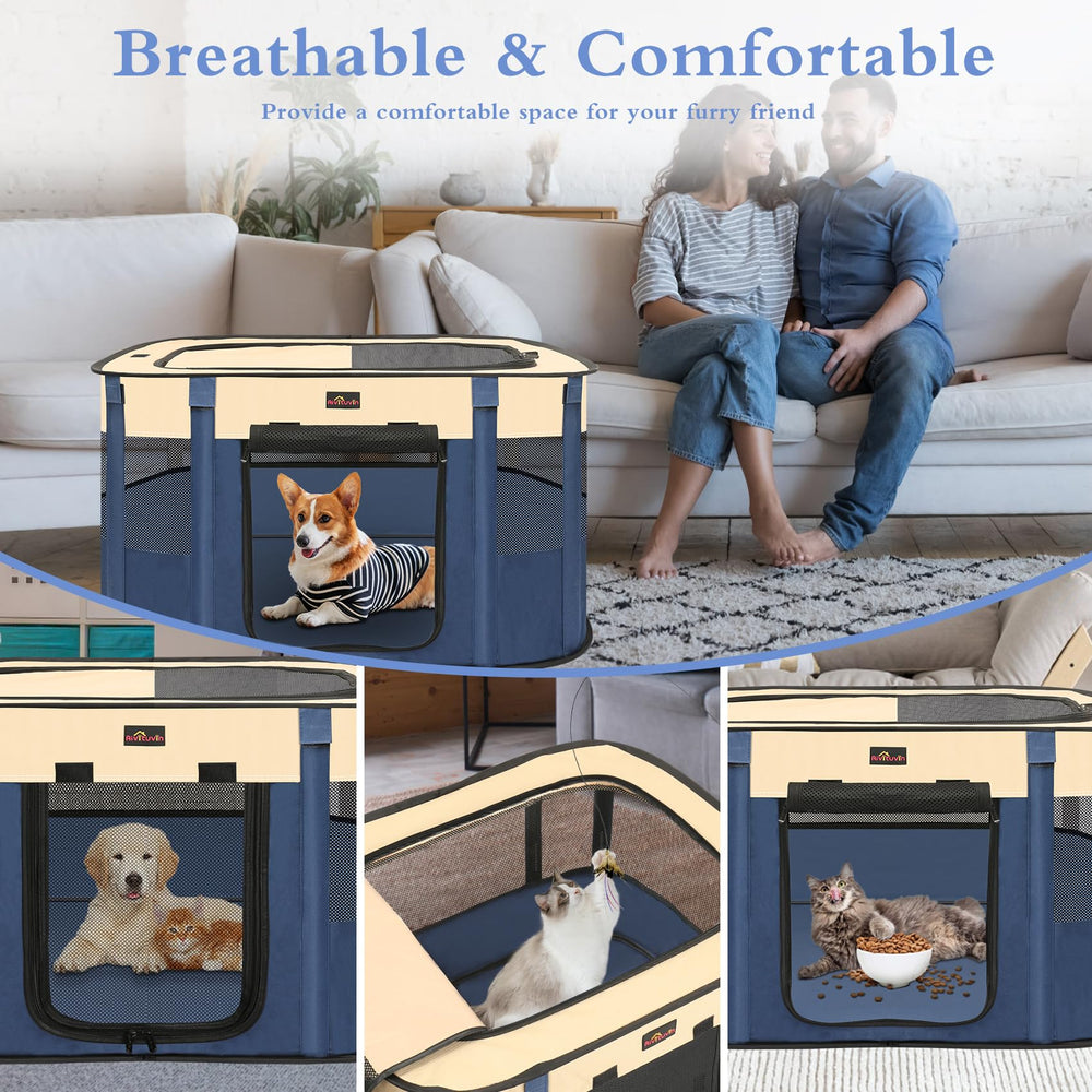 Aivituvin dog playpen available in 3 sizes to fit different small pets.