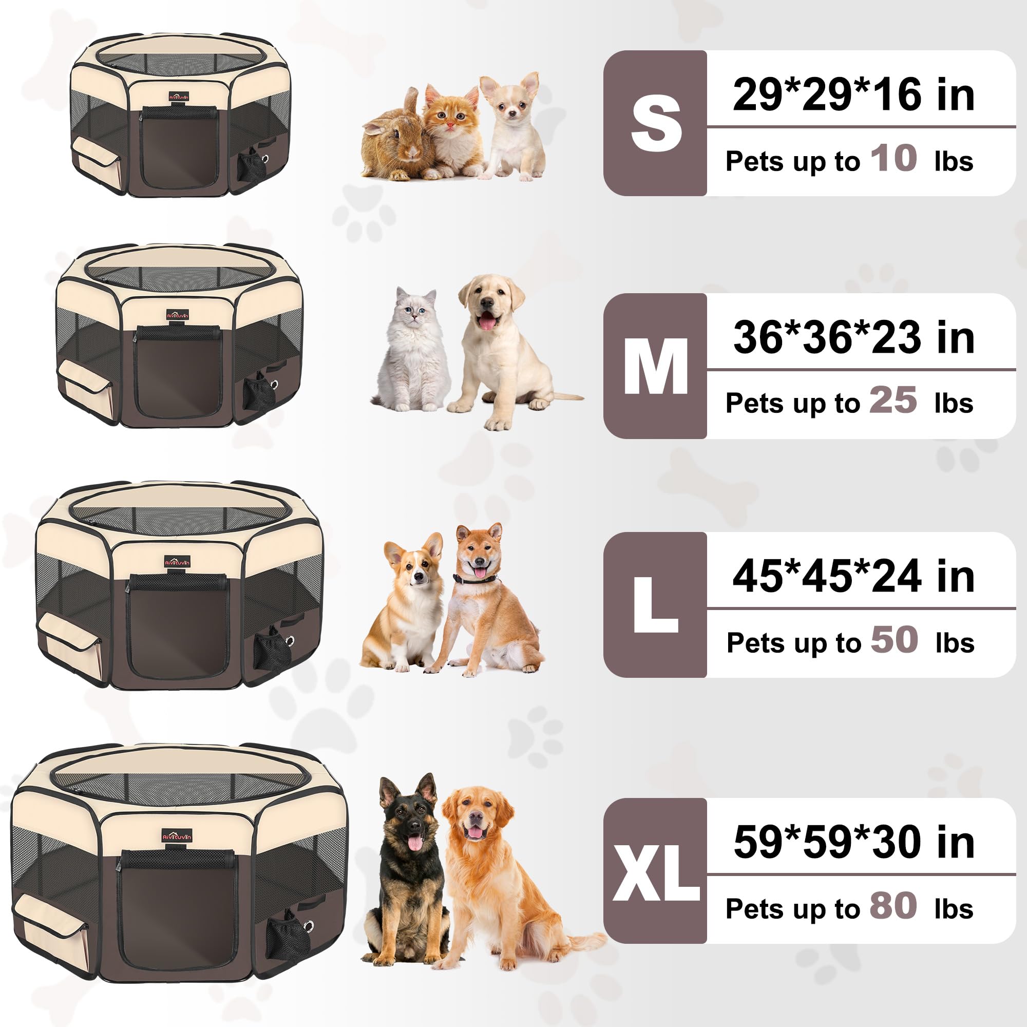 Aivituvin dog playpen outdoor use shown for camping or outdoor lounging.