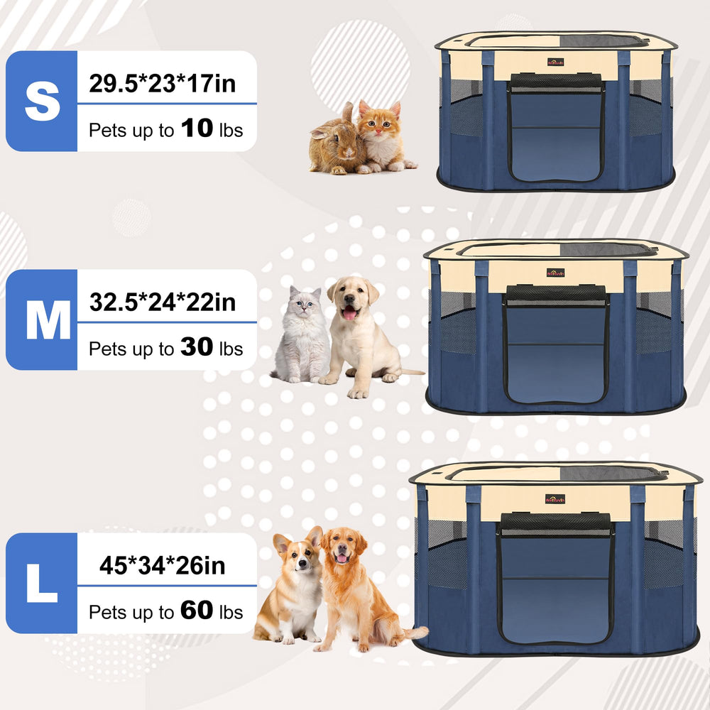 Aivituvin dog playpen removable roof provides shade and visibility outdoors.