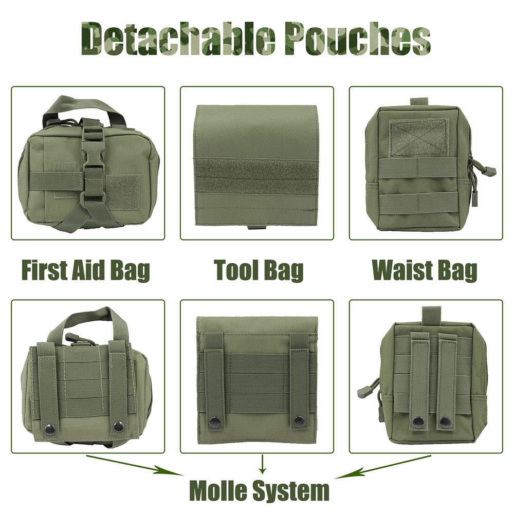 AIWAI Tactical Dog Harness MOLLE system for modular loadout.