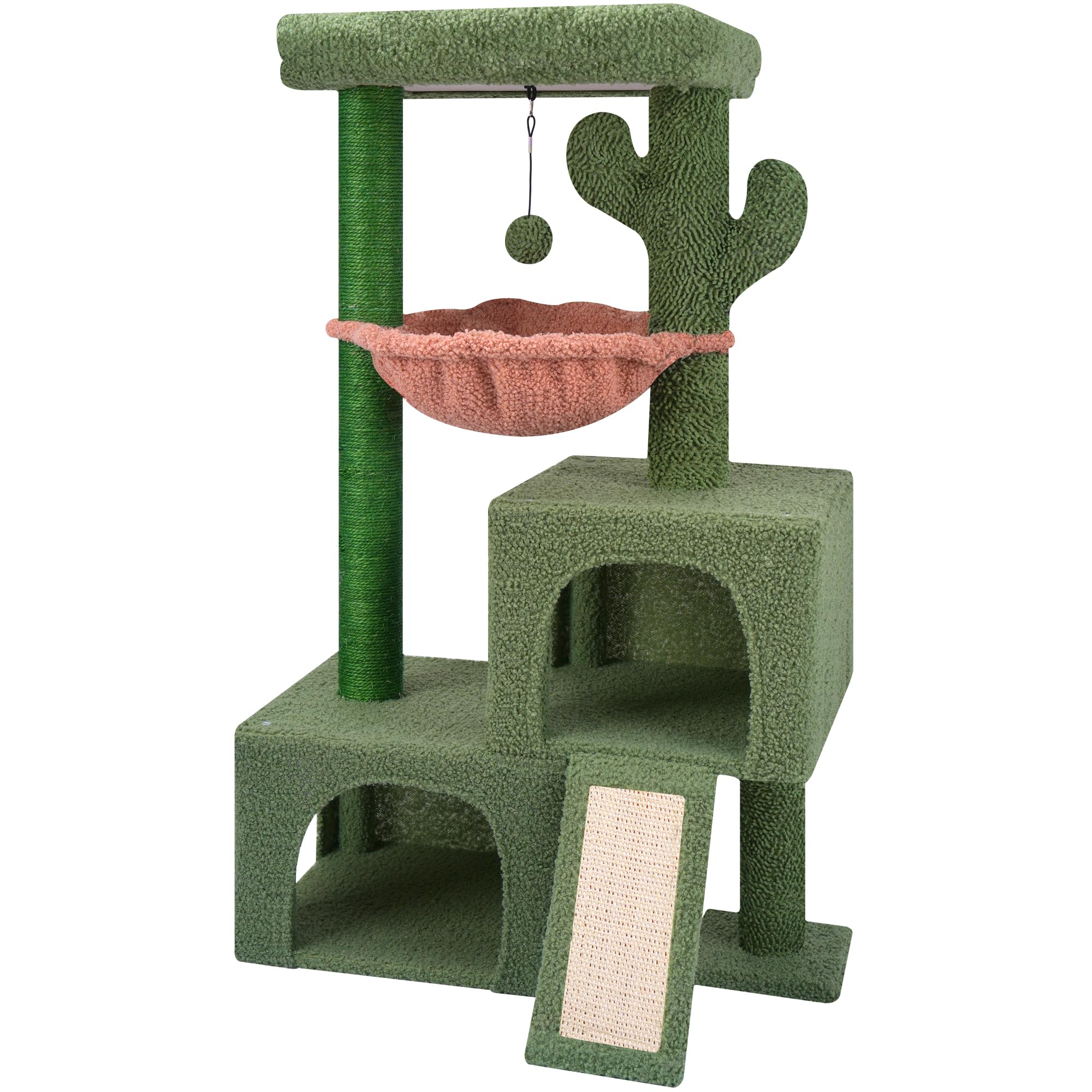 AIWIKIDE cactus cat tree tower offers multi-level play and restful perches for indoor cats
