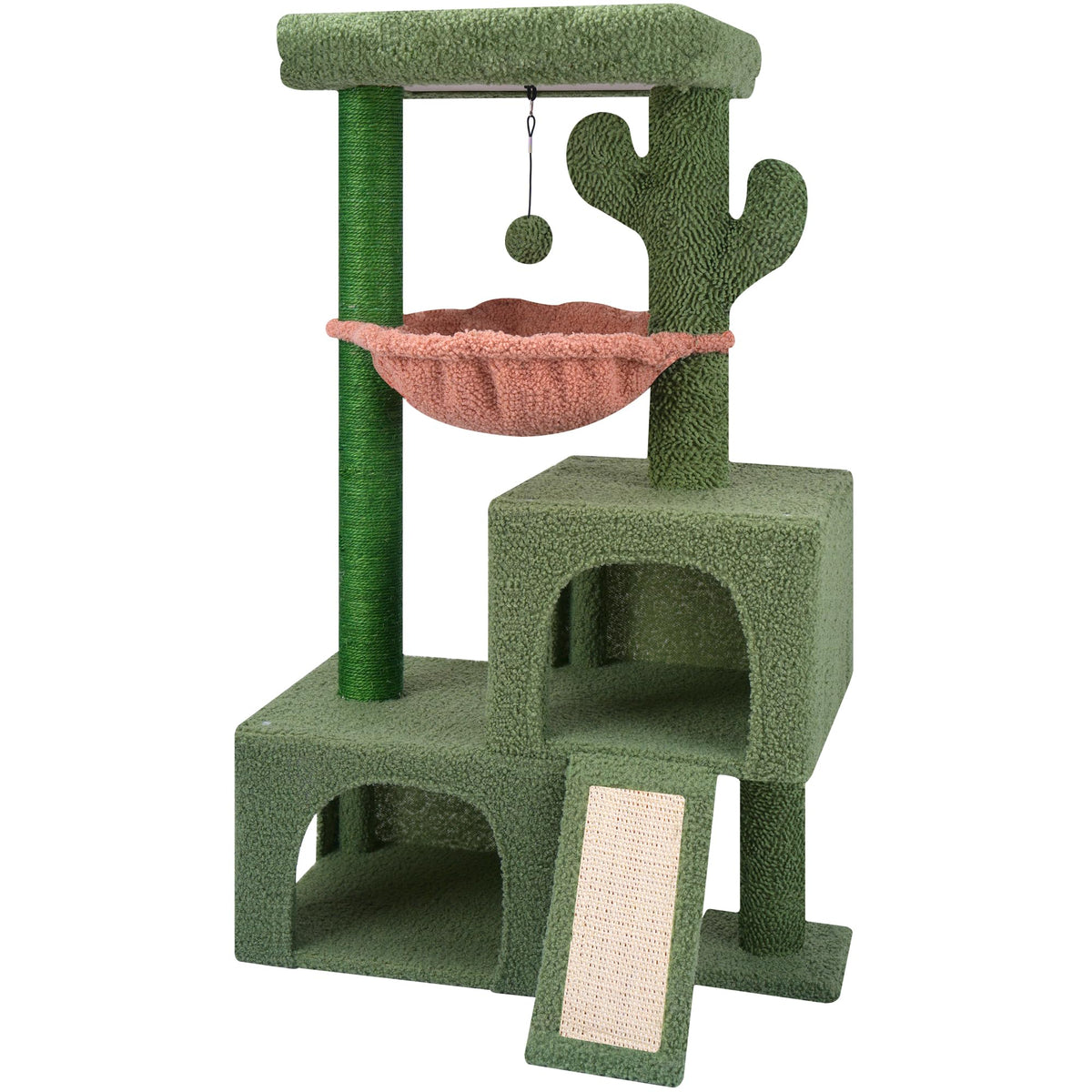 AIWIKIDE cactus cat tree tower offers multi-level play and restful perches for indoor cats