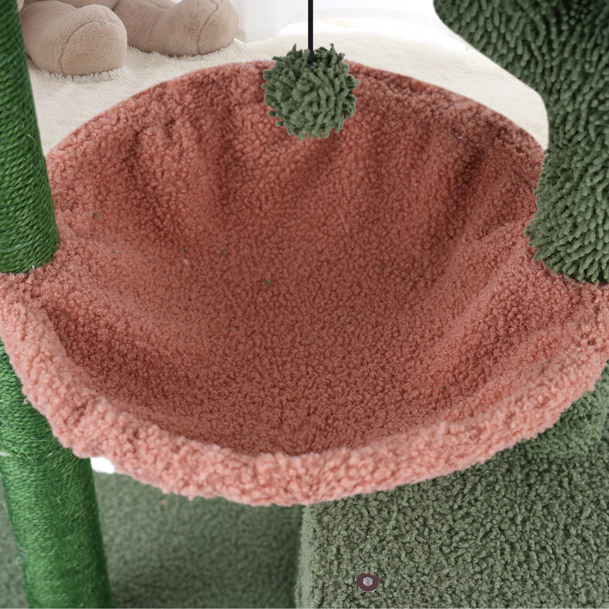 AIWIKIDE cactus cat tree built-in toy balls for interactive play