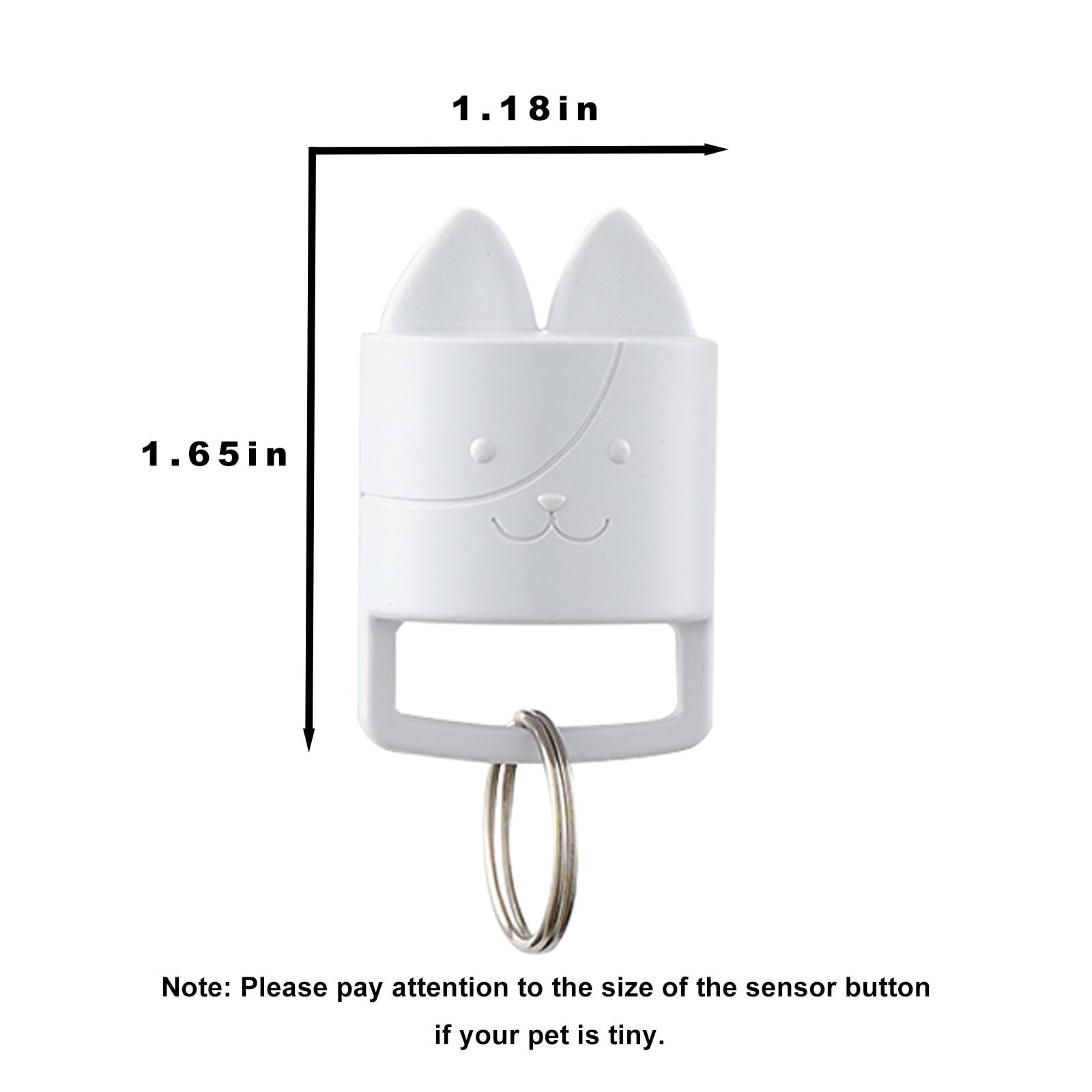 AJKJ Smart Pet Door setup illustrates single-key access for pets.