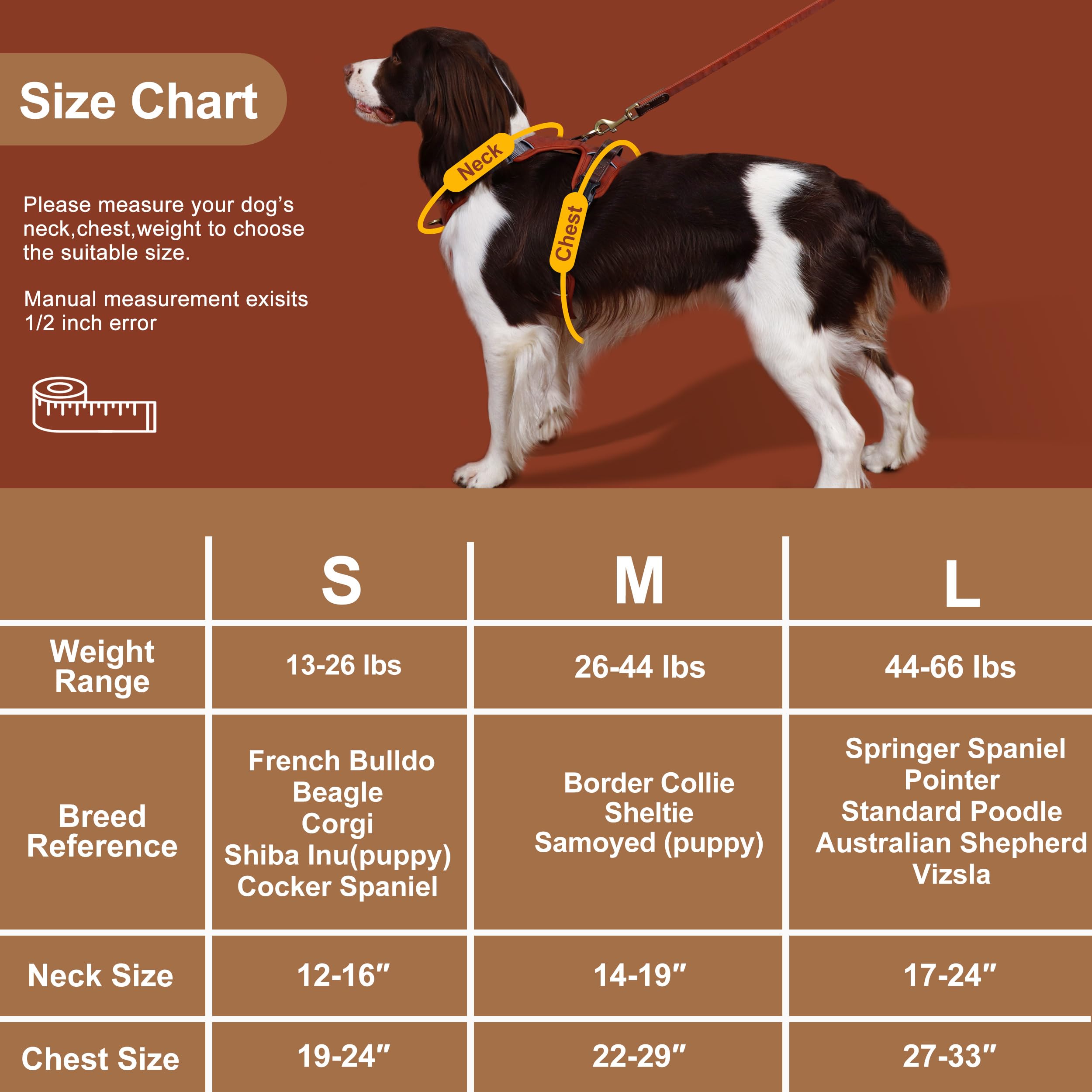 AKAILEA durable metal rings brown provide reliable leash attachment for training.