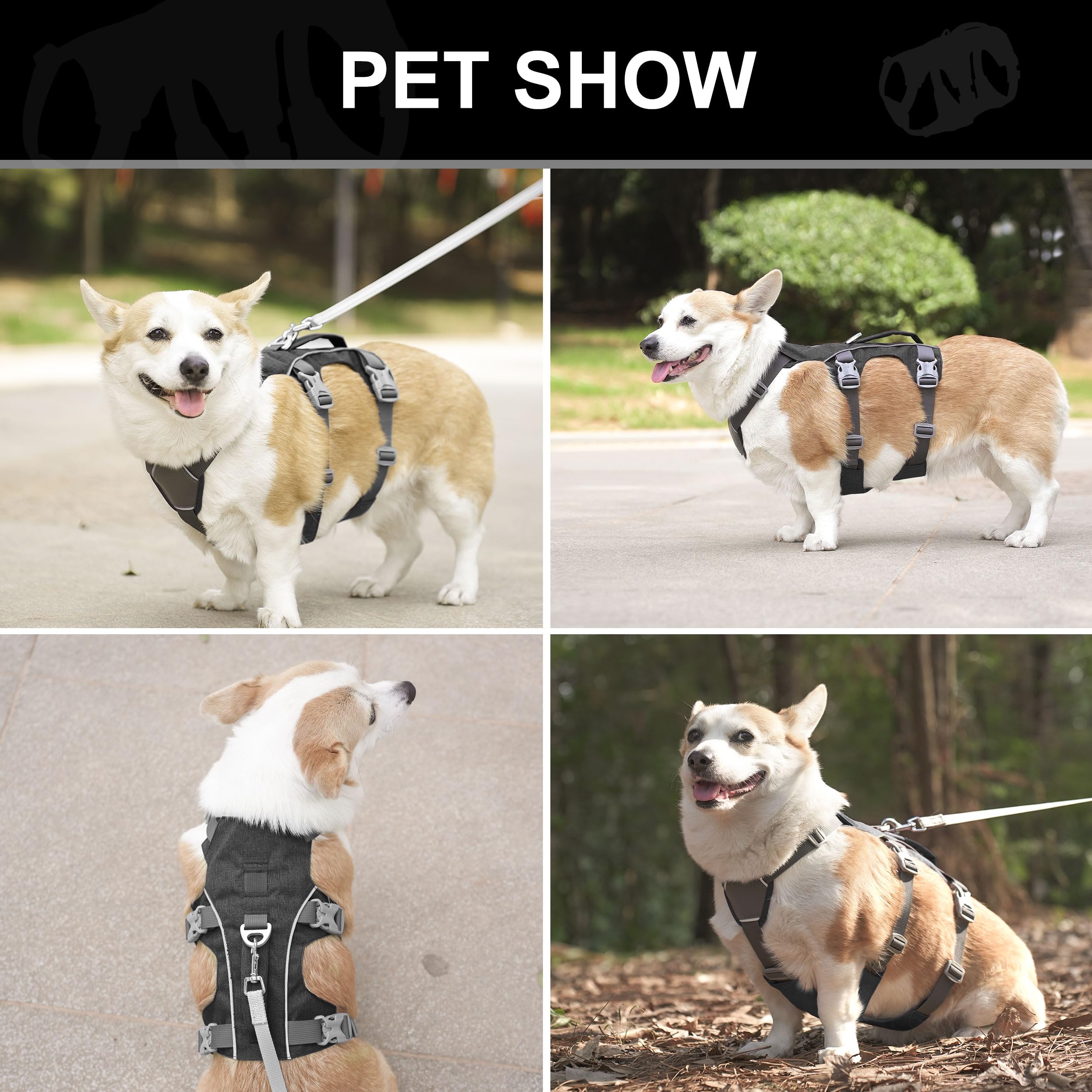 AKAILEA durable nylon webbing supports everyday walks and training.