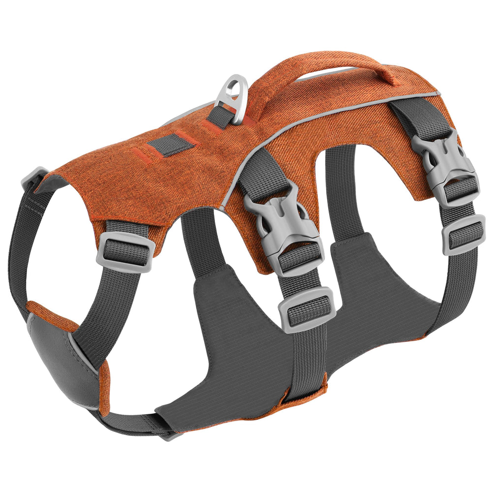 AKAILEA escape-proof dog harness front view with secure fit for daily walks.