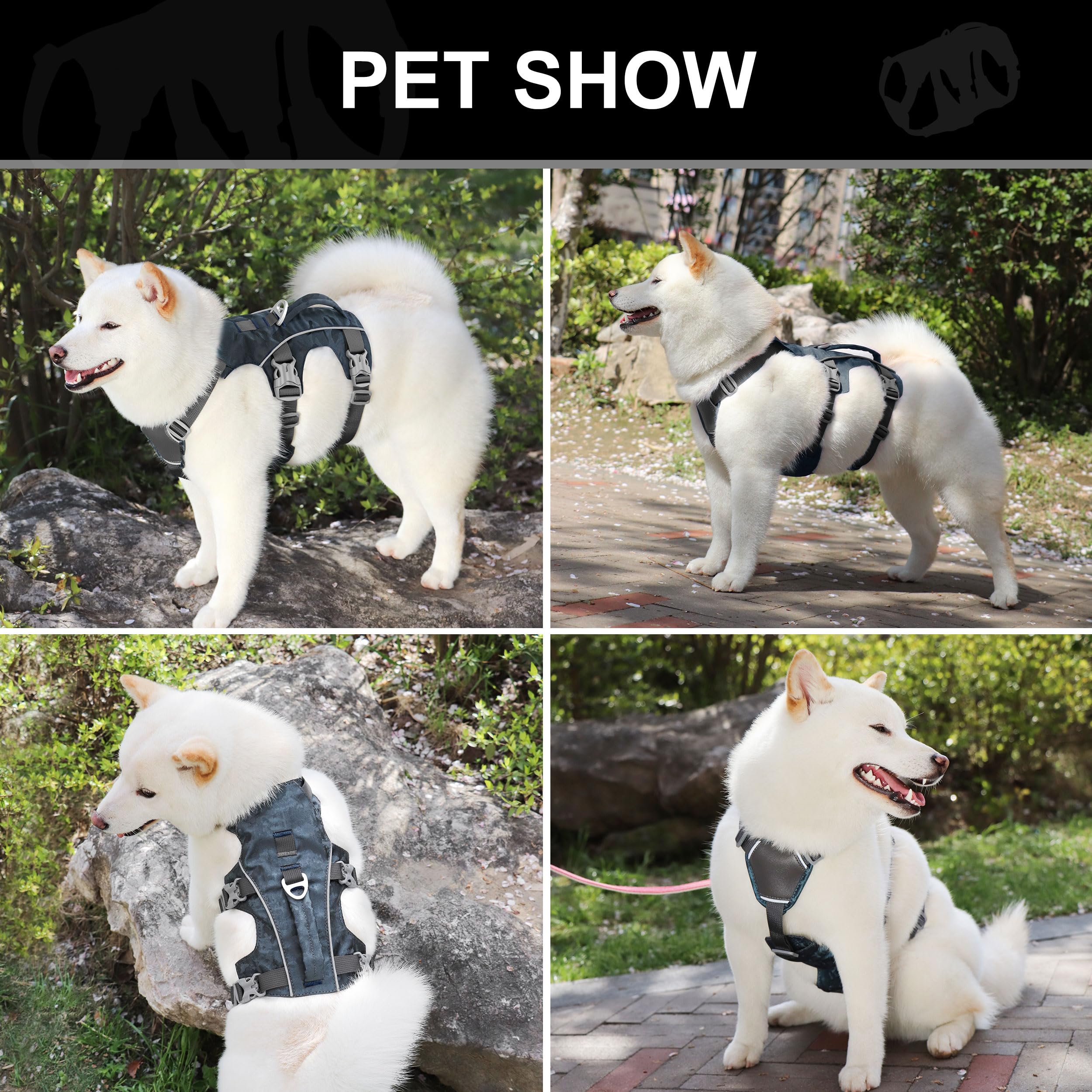 AKAILEA Escape Proof Harness chest measurement guide for proper fit