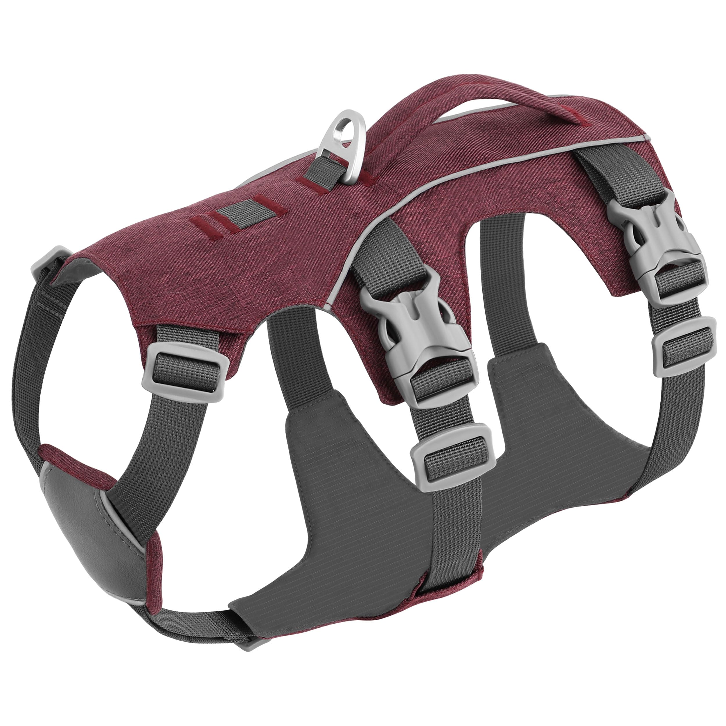 AKAILEA escape-proof harness front view highlights secure fit for daily walks