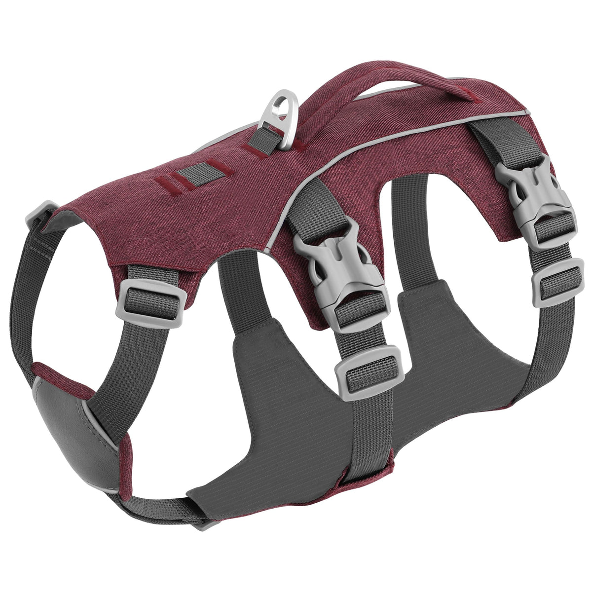 AKAILEA escape-proof harness front view highlights secure fit for daily walks