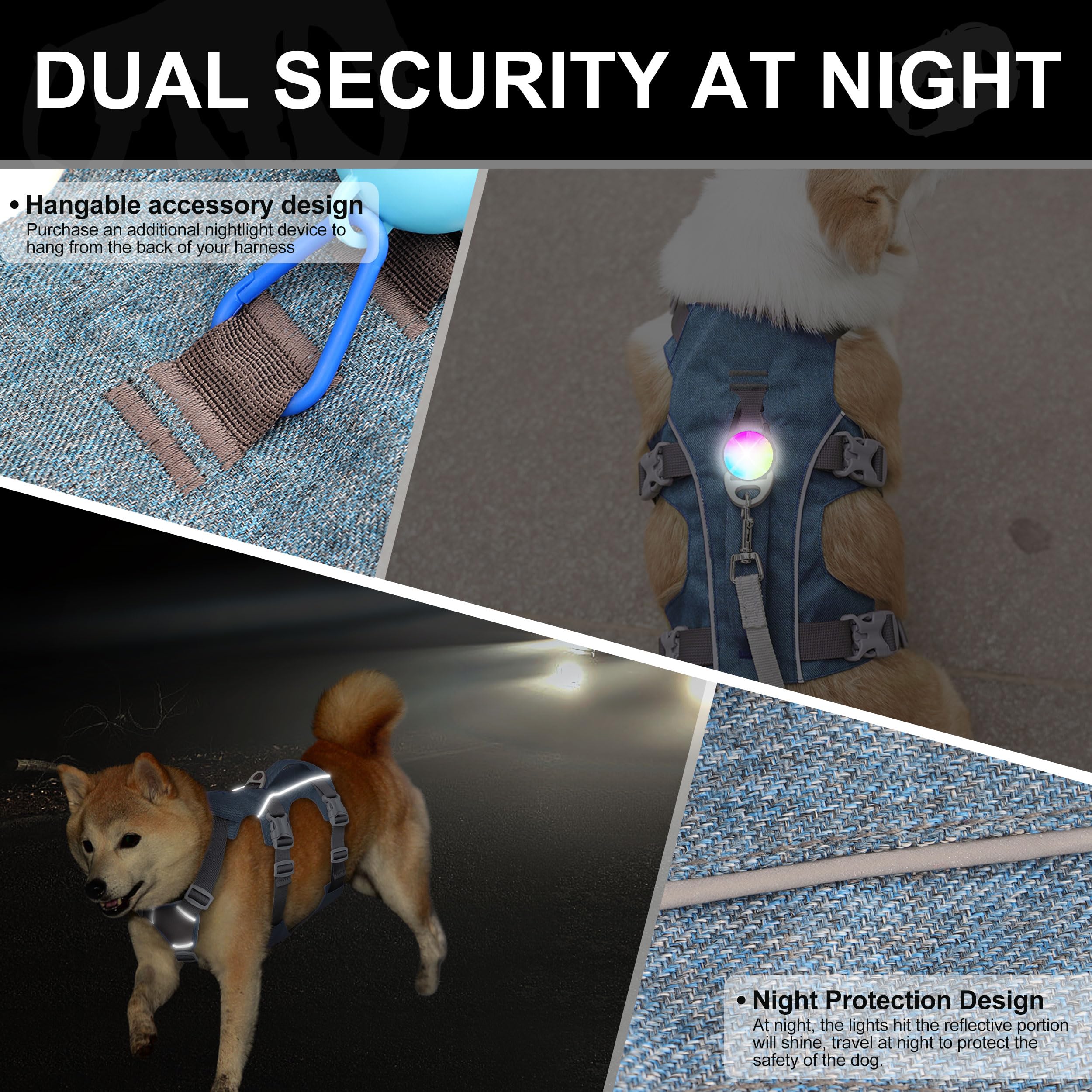 AKAILEA reflective-design night-walk image emphasizes visibility and safety