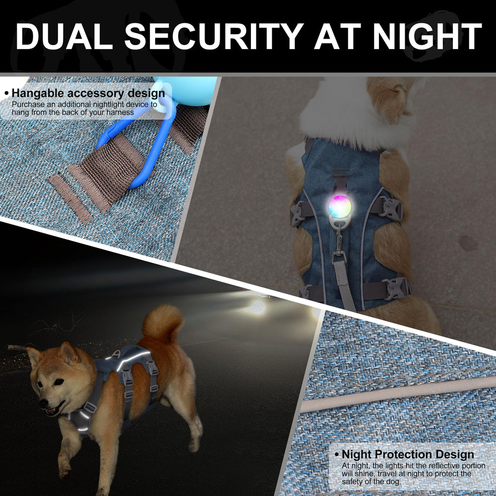 AKAILEA reflective-design night-walk image emphasizes visibility and safety