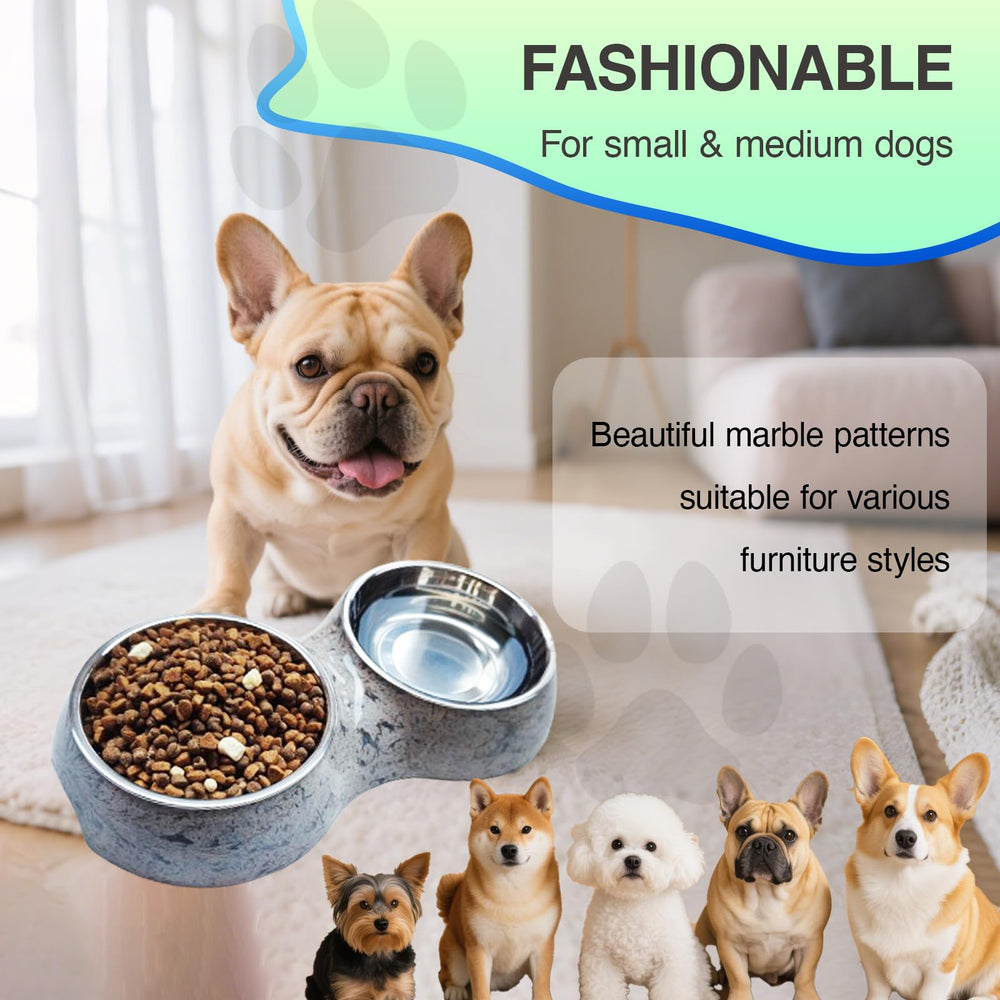 AKEISHE 2in1 pet feeder for dogs and cats suits multi-pet households.