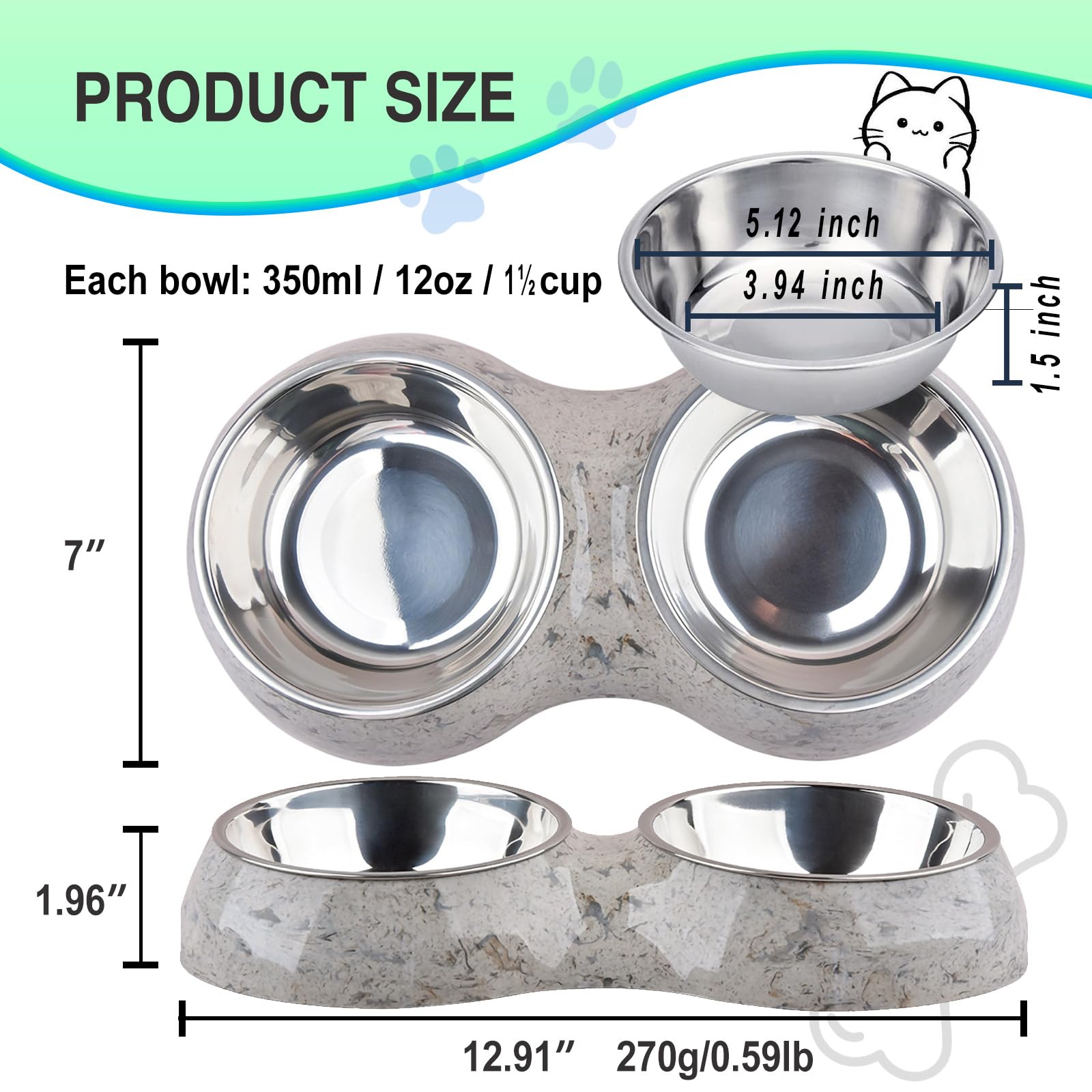 AKEISHE stylish-feeding-height enhances comfortable meals for pets.