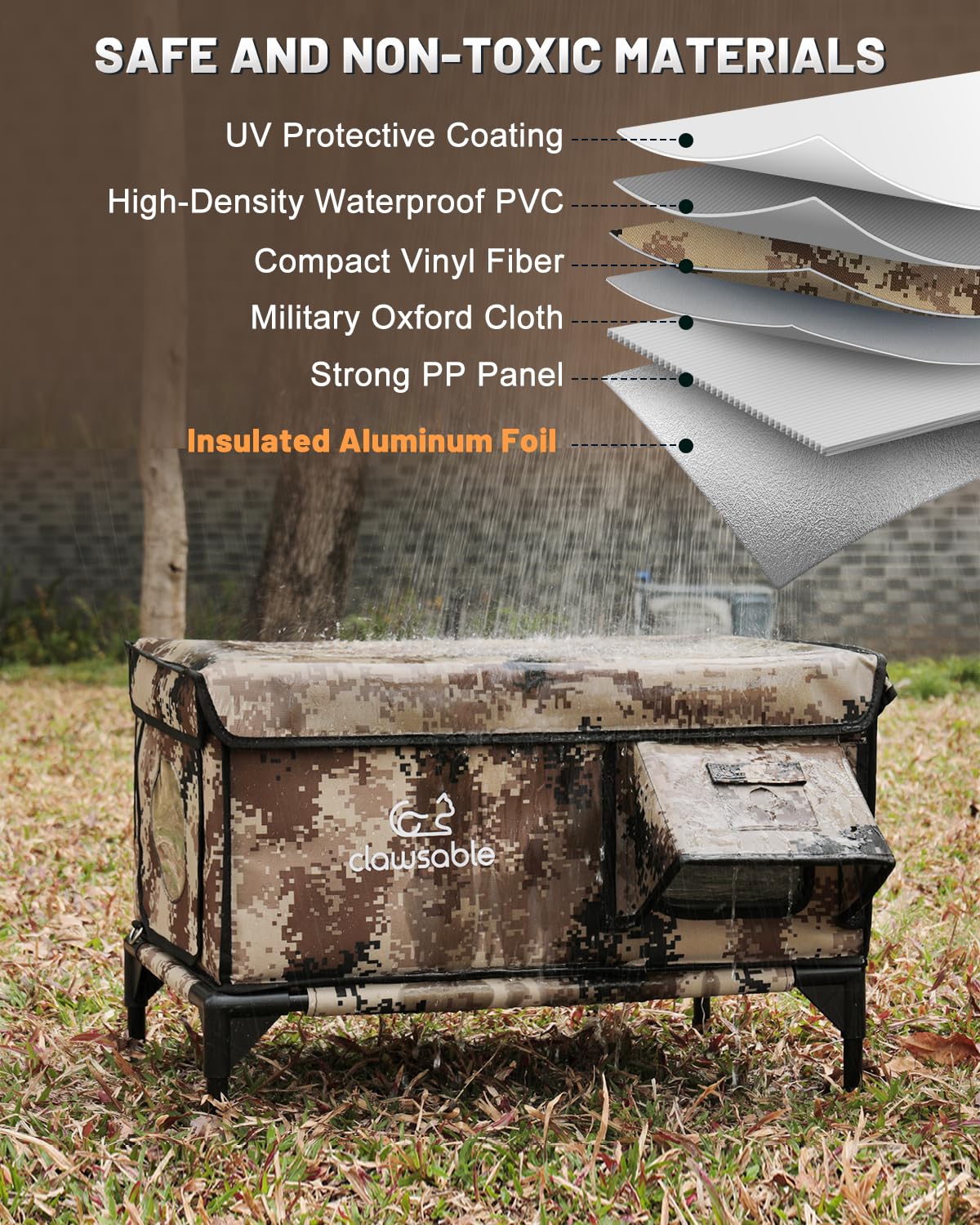 Akentio cat house escape door provides safe exit for feral cats