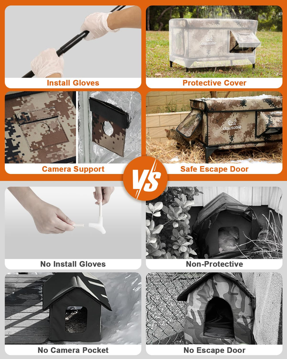 Akentio flat-design cat house enables sun basking and easy cleaning