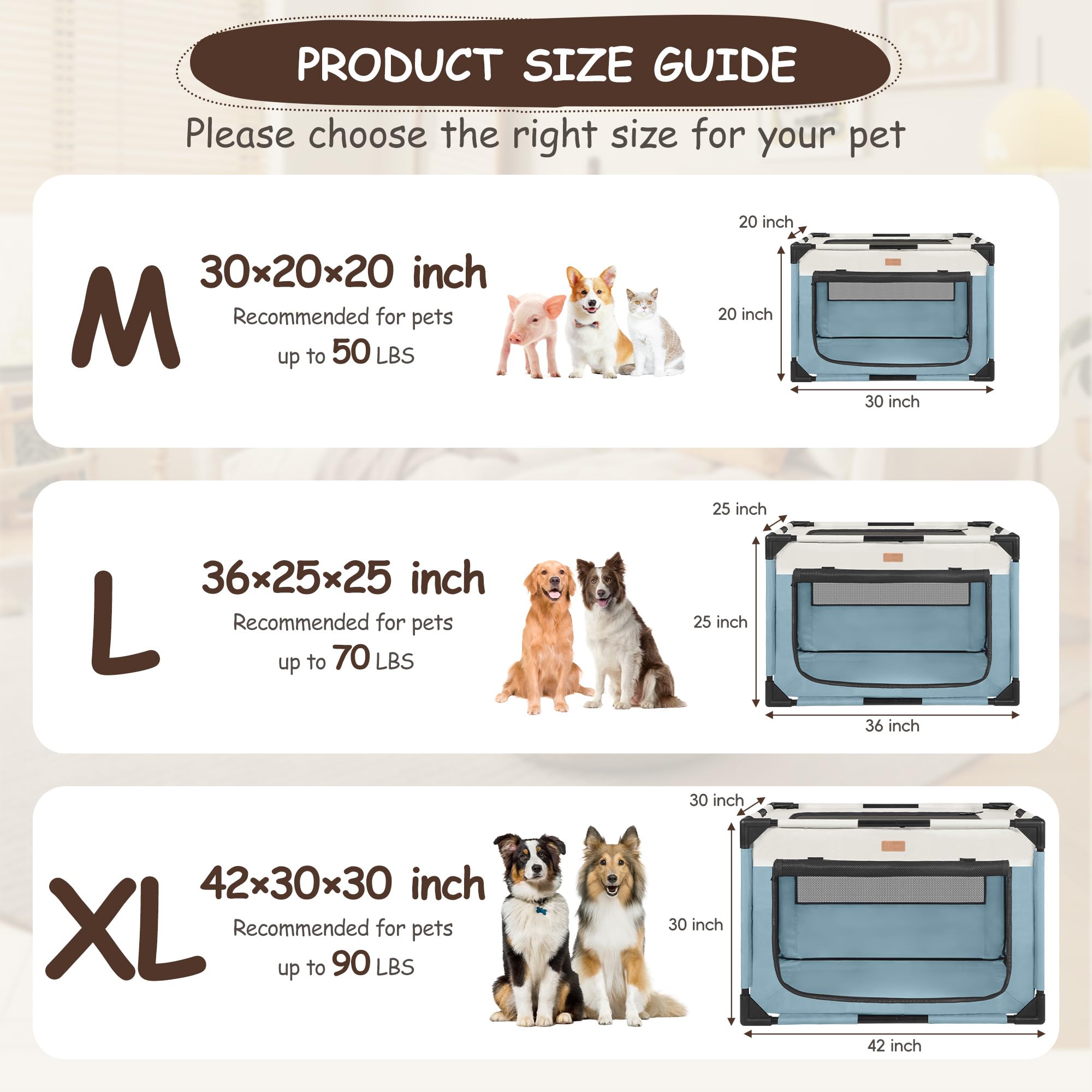Akinerri Dog Crate XL folded-compact demonstrates simple storage after trips