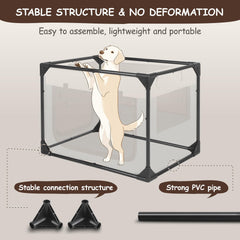 Akinerri Dog Crate XL mesh window highlights ventilation and visibility