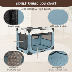 Akinerri Dog Crate XL top open shows easy access for pets