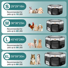 Akinerri dog playpen oxford fabric with waterproof coating ensures durable use.