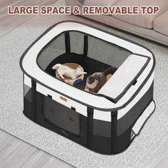 Akinerri dog playpen roll-up door for easy access during adventures