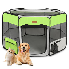 Akinerri dog playpen setup with roomy interior for safe indoor or outdoor play