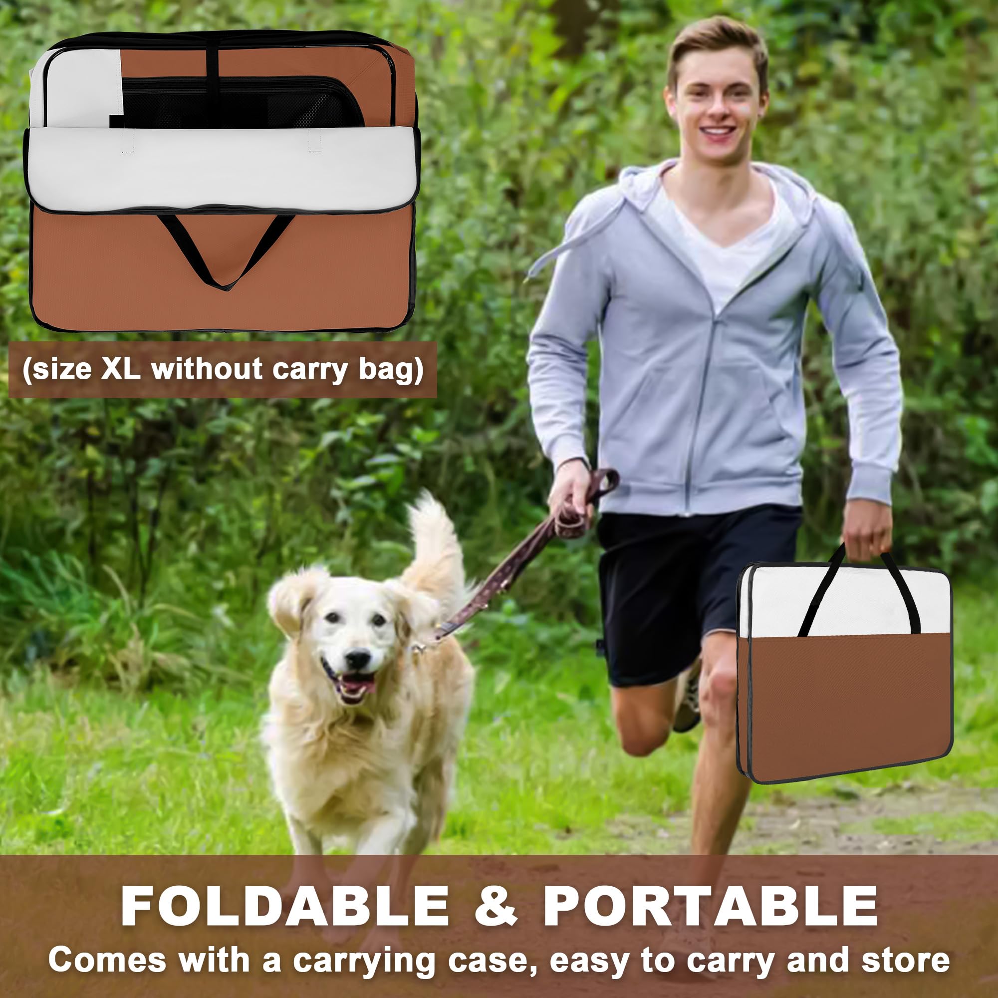 Akinerri XL dog playpen ventilated top view for safe, breathable space.