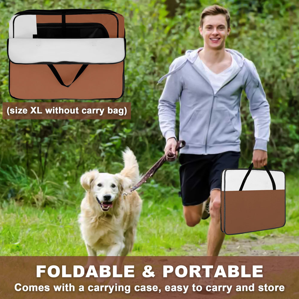Akinerri XL dog playpen ventilated top view for safe, breathable space.