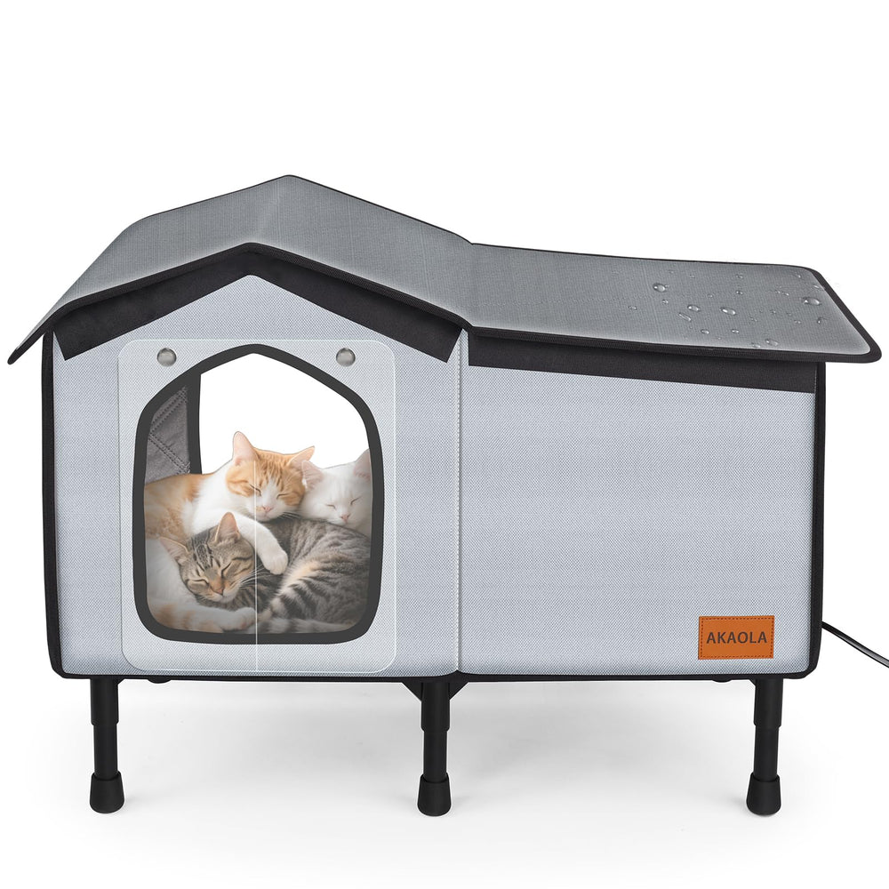AKAOLA Oxford tarpaulin keeps interior dry in rain or snow