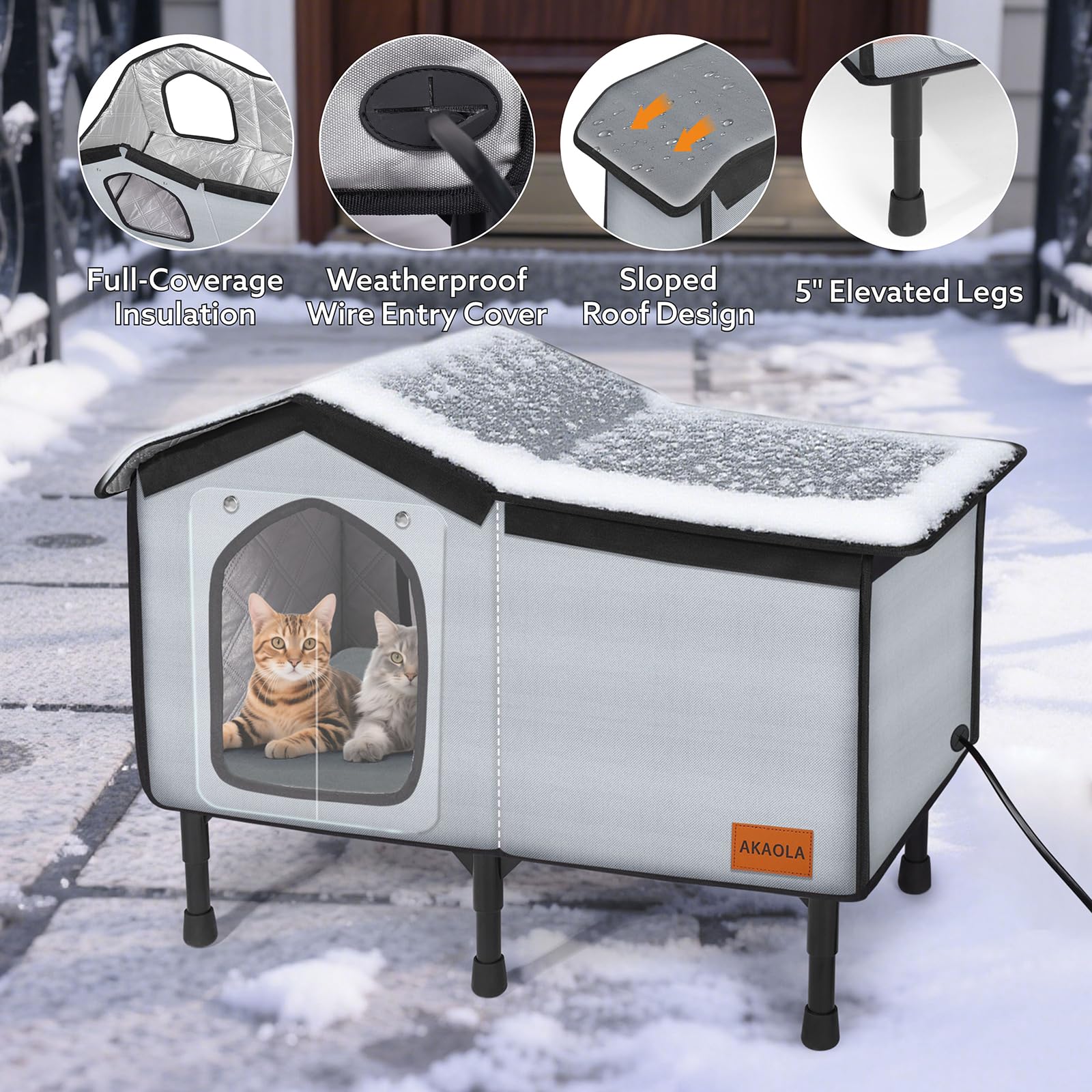 AKAOLA heater with insulated walls provides energy-efficient warmth