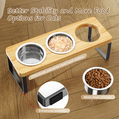 AKAOLA stainless steel bowls 18oz each are durable and easy to clean.