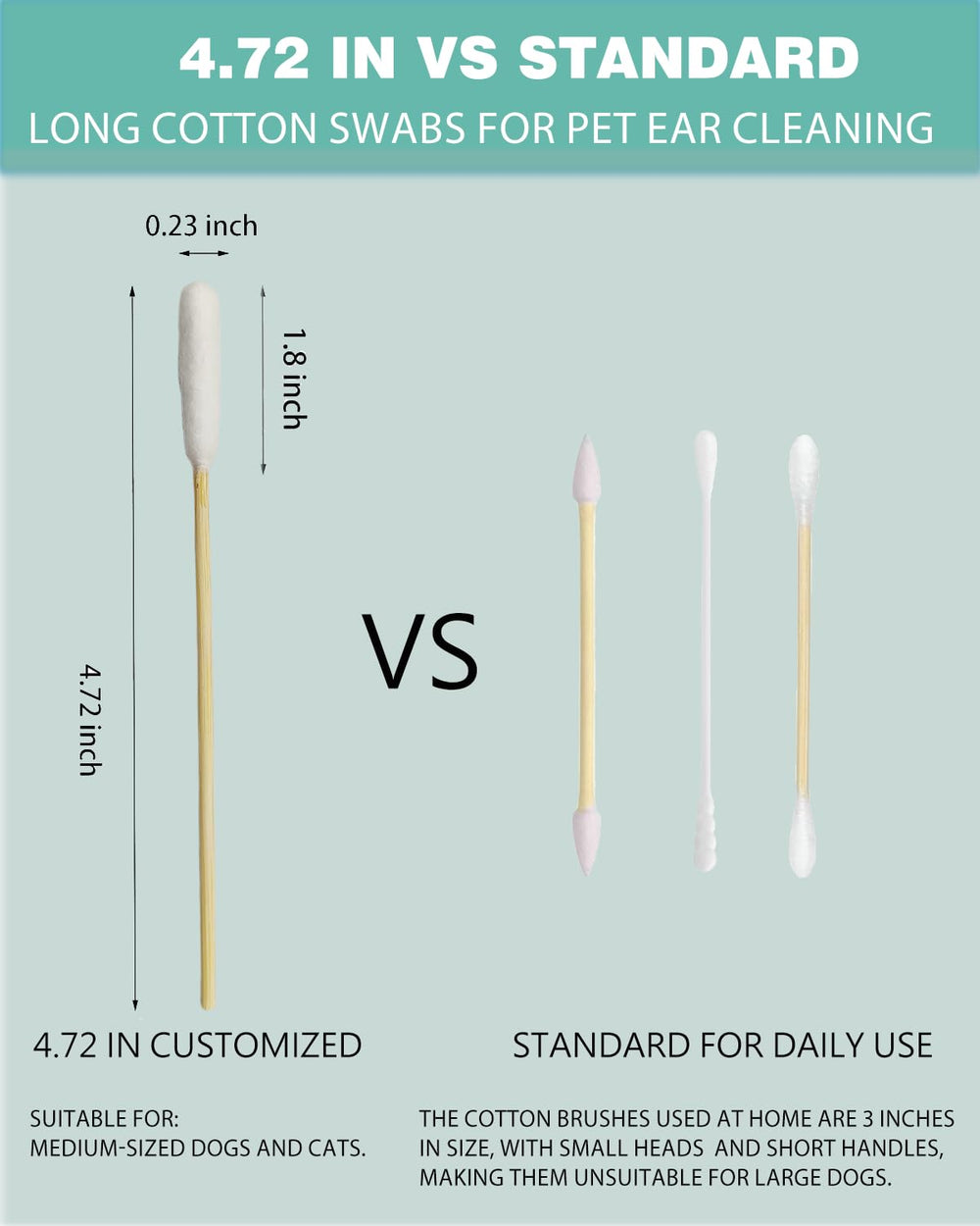 AkoSlale dog ear swabs in eco-friendly grooming setup