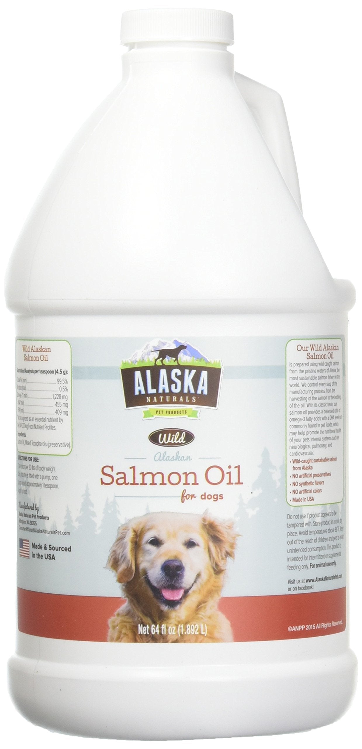 Alaska Naturals Salmon Oil Coat Shine image highlights EPA DHA support for skin health and vitality.
