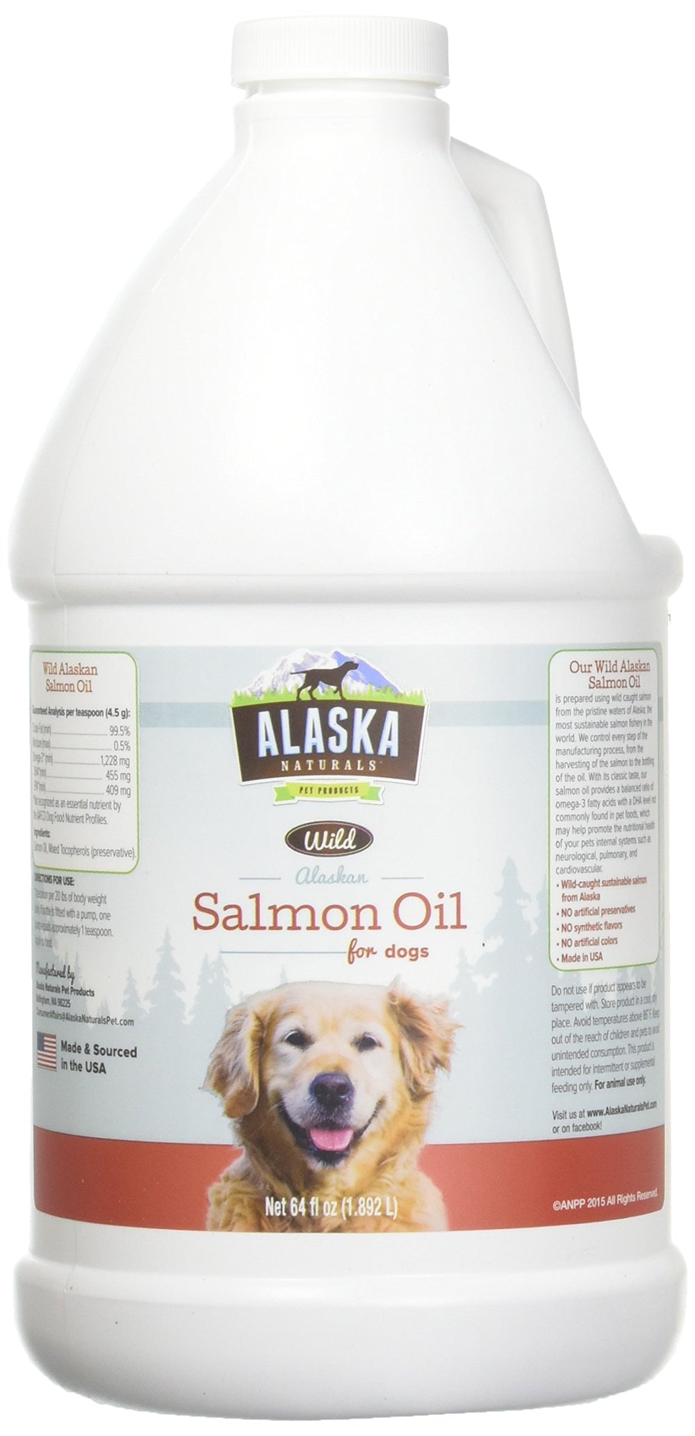 Alaska Naturals Salmon Oil Coat Shine image highlights EPA DHA support for skin health and vitality.