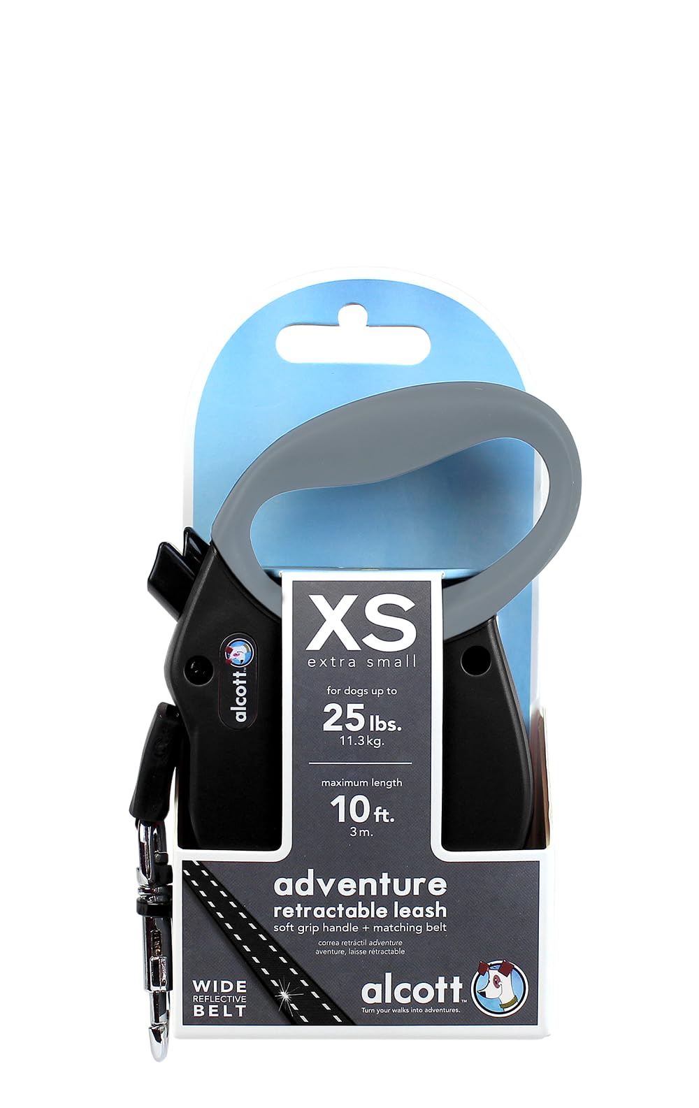 Alcott Adventure soft grip handle provides comfortable control during long outdoor strolls