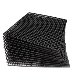 ALEGI aquarium divider egg crate grid in black pack for fish separation and organization