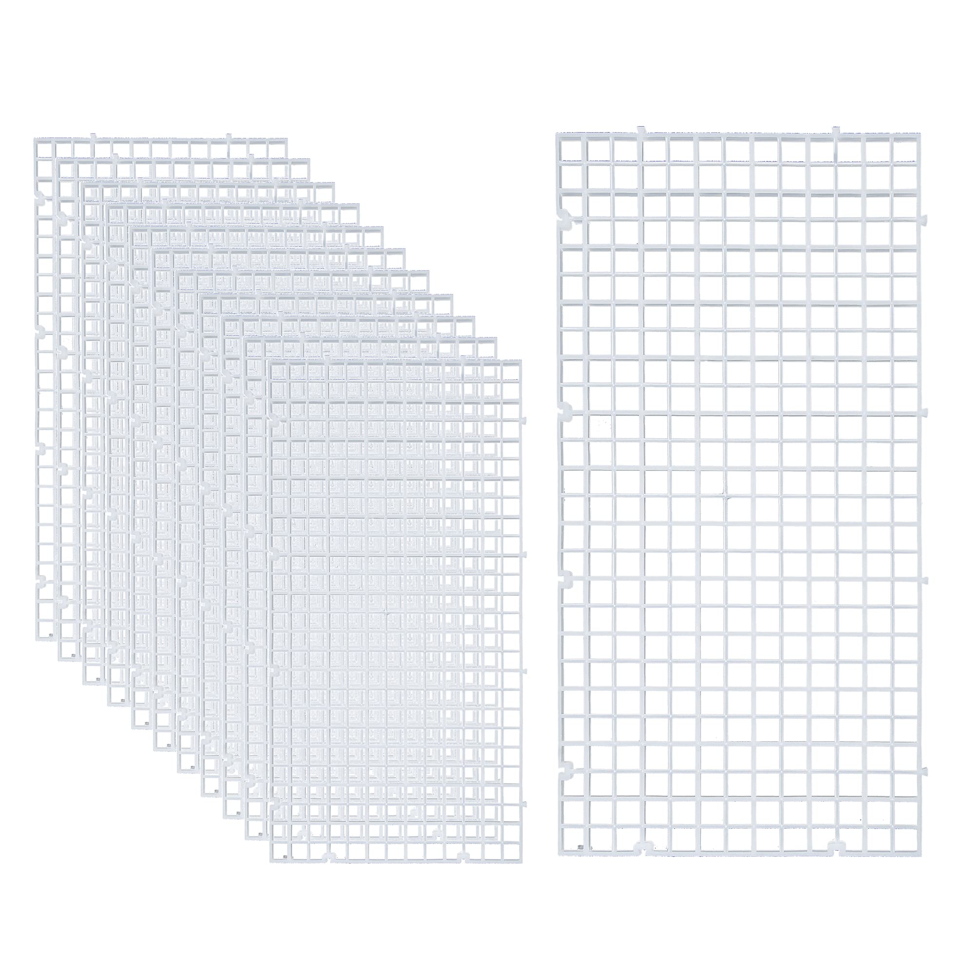 ALEGI aquarium divider grid 12pc shows grid panels for fish separation and easy tank organization.