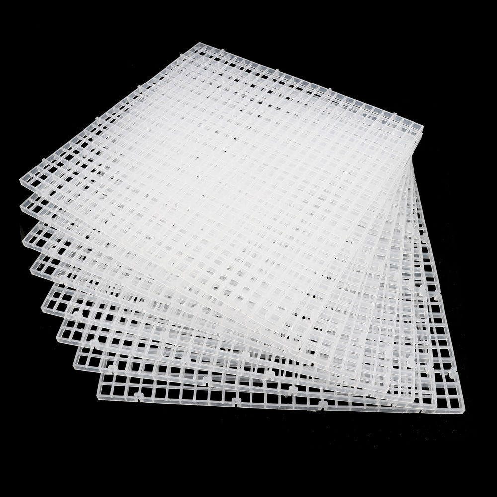 ALEGI aquarium egg crate grid divider pack showing 8 pieces for versatile fish separation.